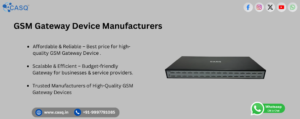 GSM Gateway Device Manufacturers